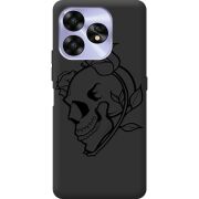 Черный чехол BoxFace Umidigi A15C Skull and Roses