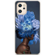 Чехол BoxFace Umidigi F3S Exquisite Blue Flowers