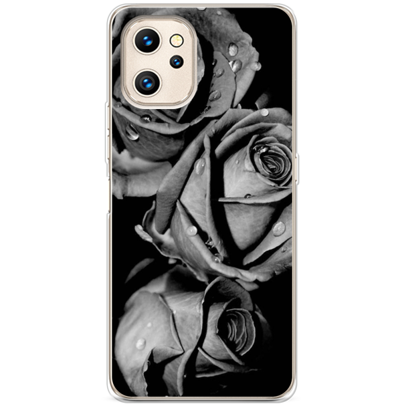 Чехол BoxFace Umidigi F3S Black and White Roses