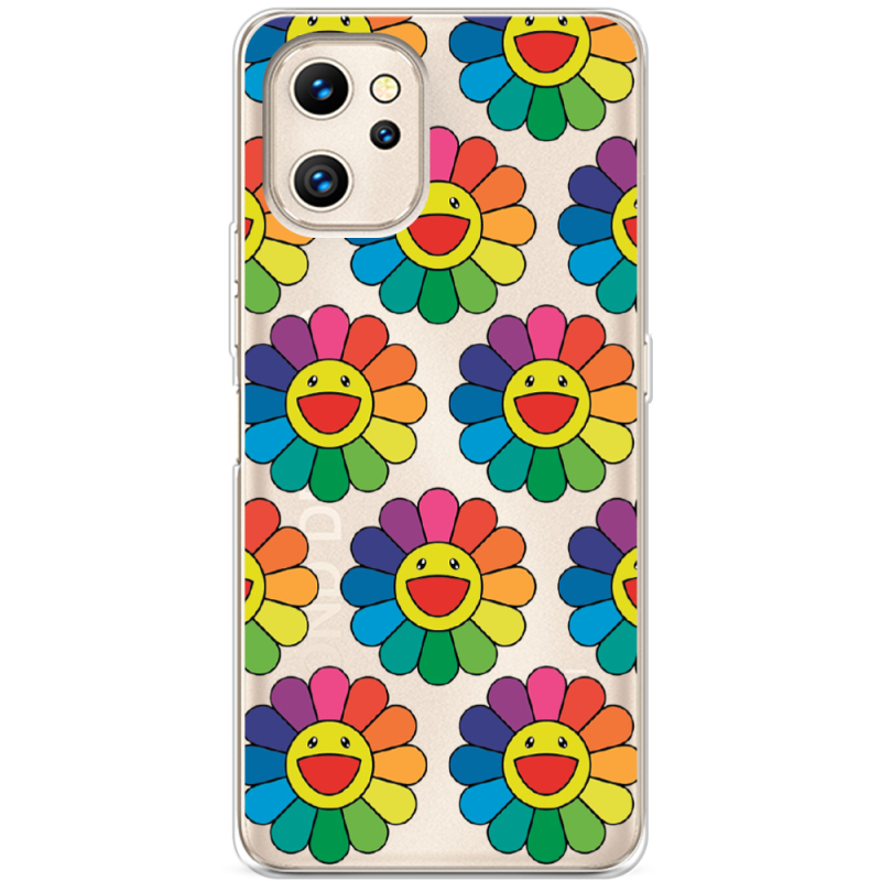 Прозрачный чехол BoxFace Umidigi F3S Hippie Flowers