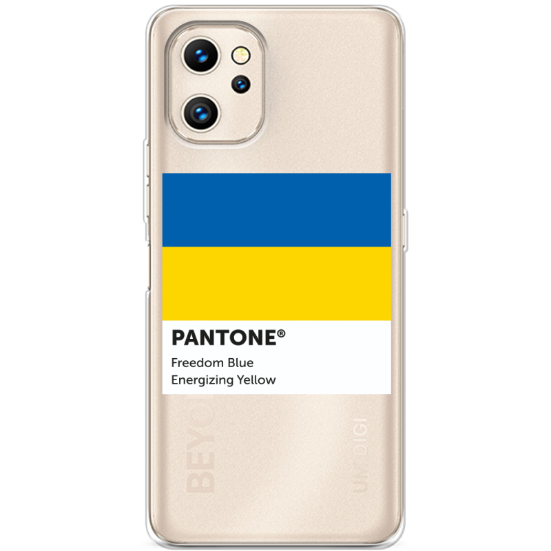 Прозрачный чехол BoxFace Umidigi F3S Pantone вільний синій