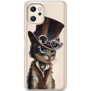 Прозрачный чехол BoxFace Umidigi F3S Steampunk Cat