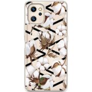 Прозрачный чехол BoxFace Umidigi F3S Cotton flowers