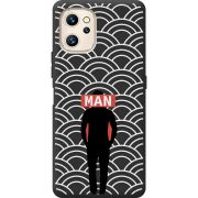 Черный чехол BoxFace Umidigi F3S Man Pattern