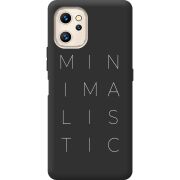 Черный чехол BoxFace Umidigi F3S Minimalistic