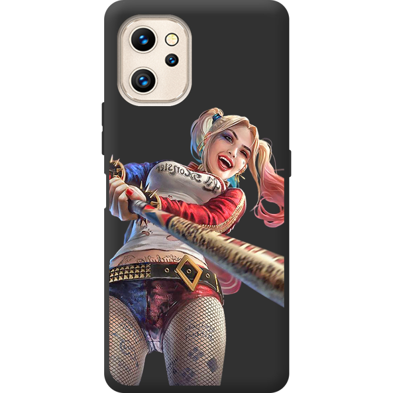 Черный чехол BoxFace Umidigi F3S Happy Harley Quinn