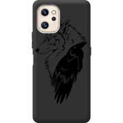 Черный чехол BoxFace Umidigi F3S Wolf and Raven