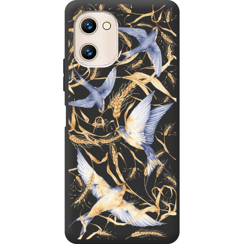 Черный чехол BoxFace Umidigi G1 Ластівки