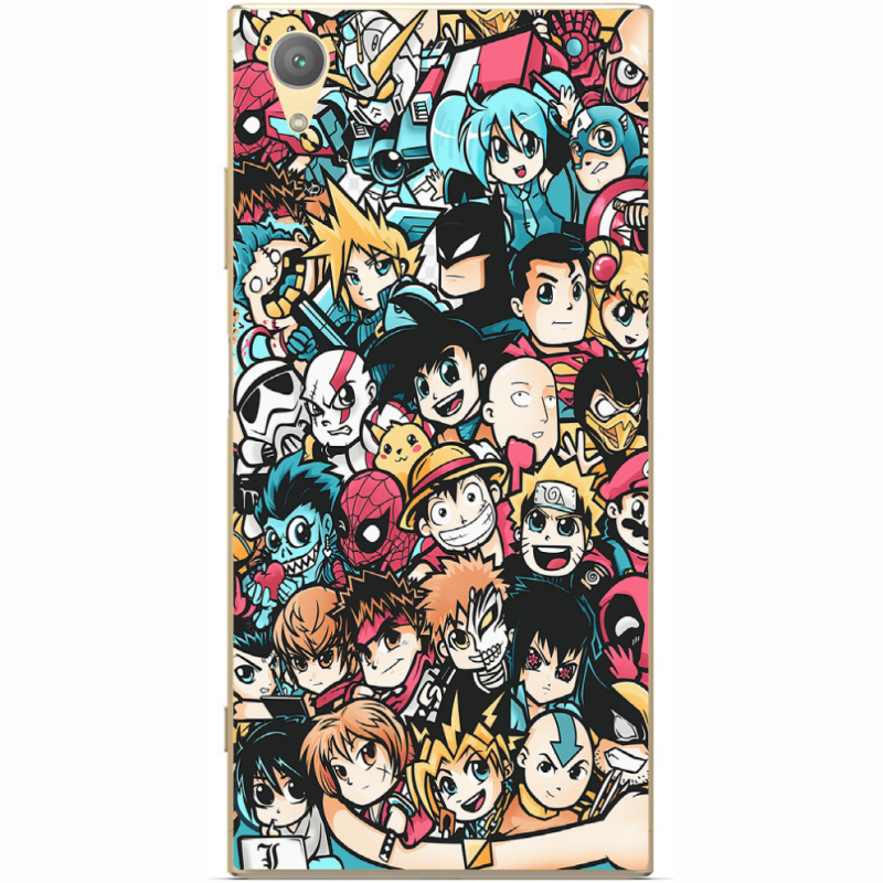 Чехол Uprint Sony Xperia XA1 Plus G3412 Anime Stickers