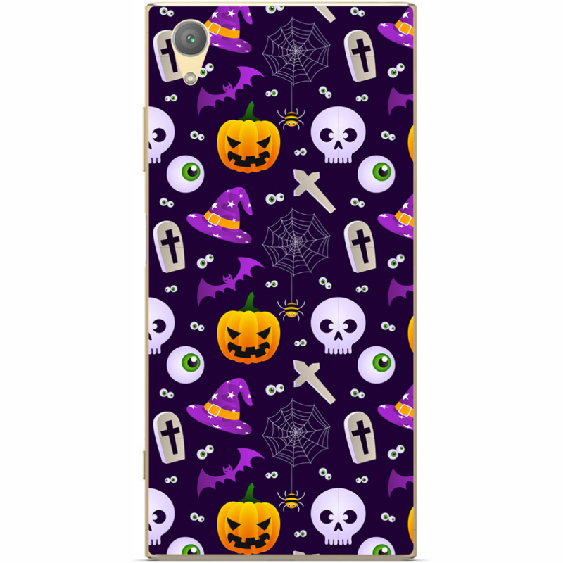 Чехол Uprint Sony Xperia XA1 Plus G3412 Halloween Purple Mood