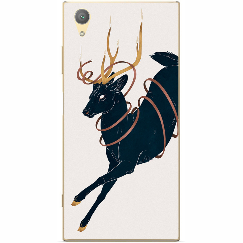 Чехол Uprint Sony Xperia XA1 Plus G3412 Black Deer