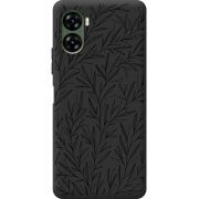 Черный чехол BoxFace Umidigi G3 Leaves