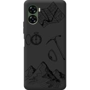 Черный чехол BoxFace Umidigi G3 Mountains