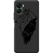 Черный чехол BoxFace Umidigi G3 Wolf and Raven