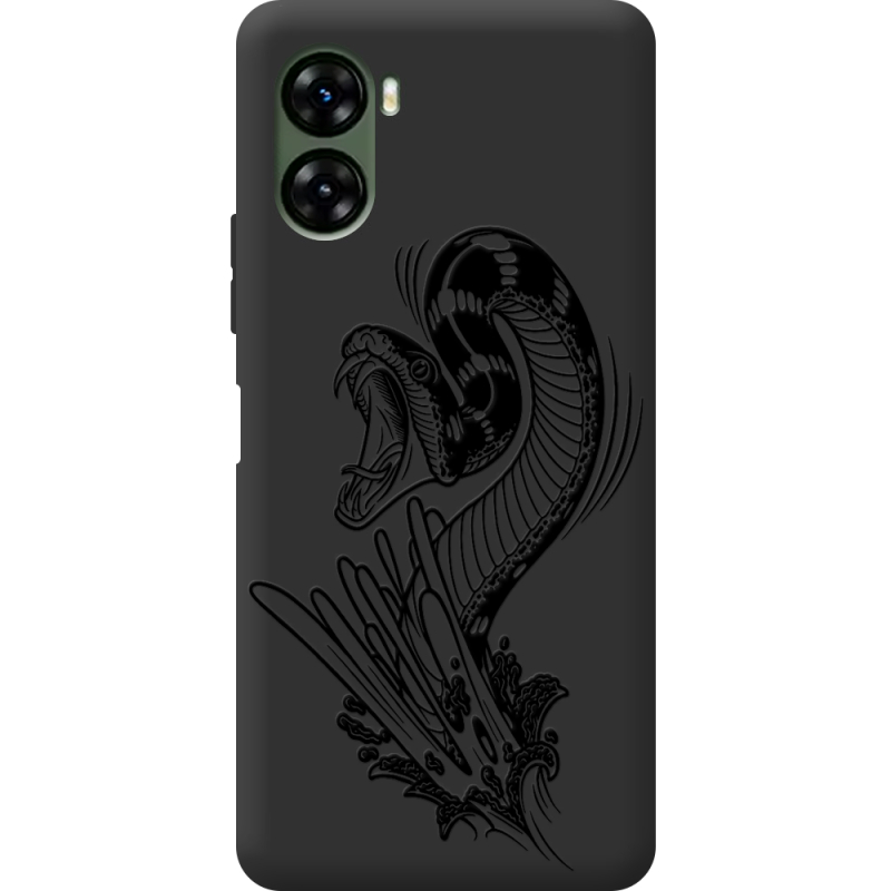 Черный чехол BoxFace Umidigi G3 Snake