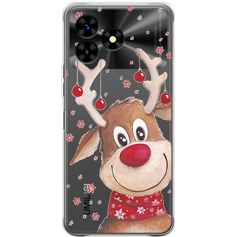 Прозрачный чехол BoxFace Umidigi G5 Mecha Winter Deer