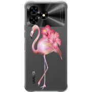 Прозрачный чехол BoxFace Umidigi G5 Mecha Floral Flamingo
