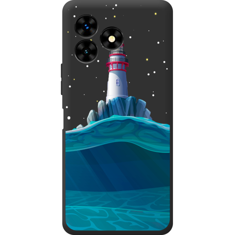 Черный чехол BoxFace Umidigi G5 Mecha Lighthouse