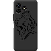Черный чехол BoxFace Umidigi G5 Mecha Skull and Roses