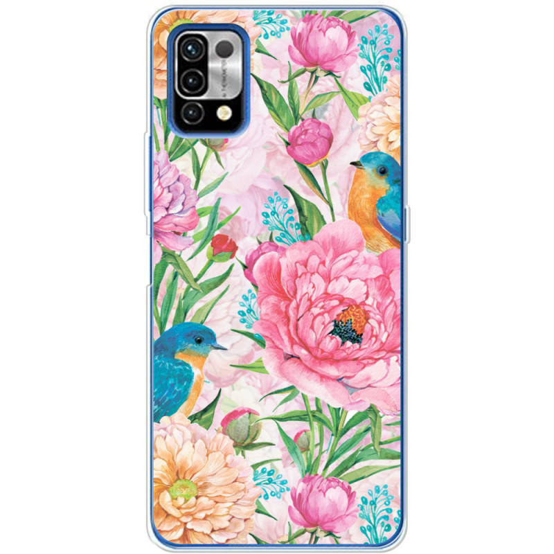 Чехол BoxFace Umidigi Power 5 Birds in Flowers