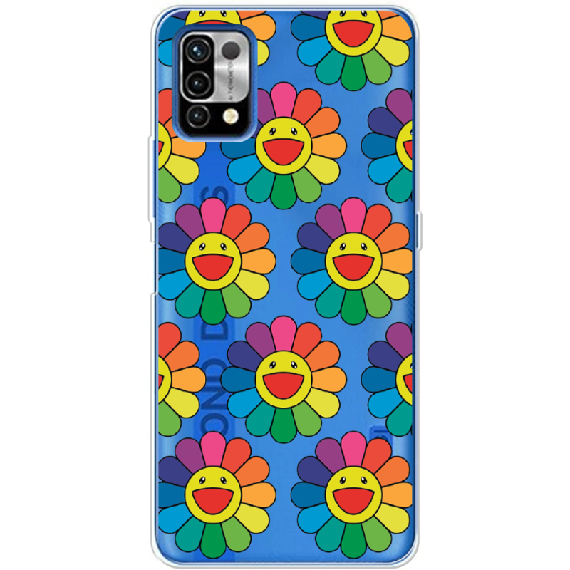 Прозрачный чехол BoxFace Umidigi Power 5 Hippie Flowers