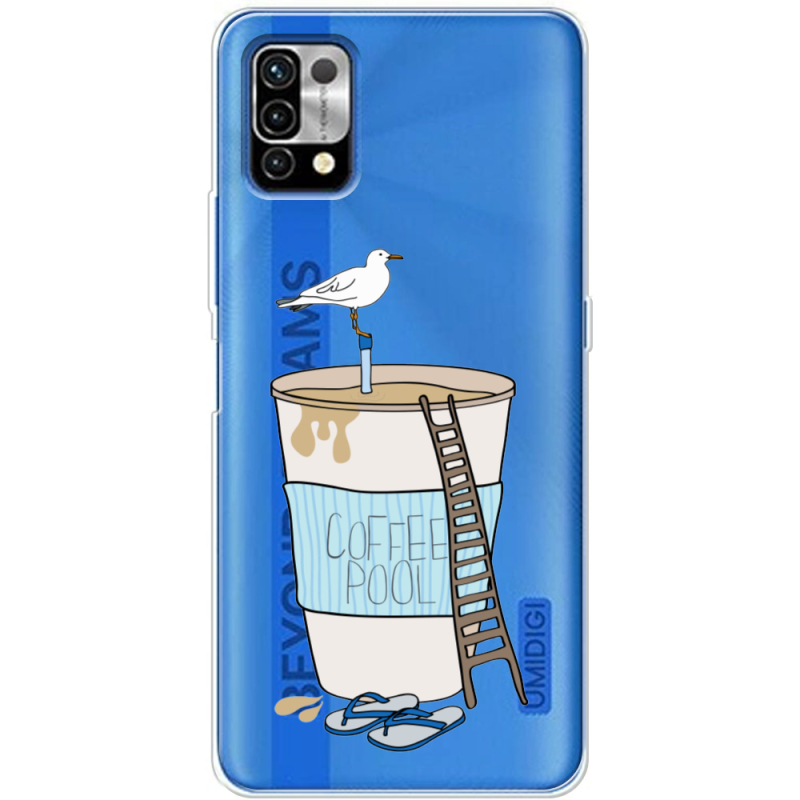 Прозрачный чехол BoxFace Umidigi Power 5 Segull in Cofee Pool