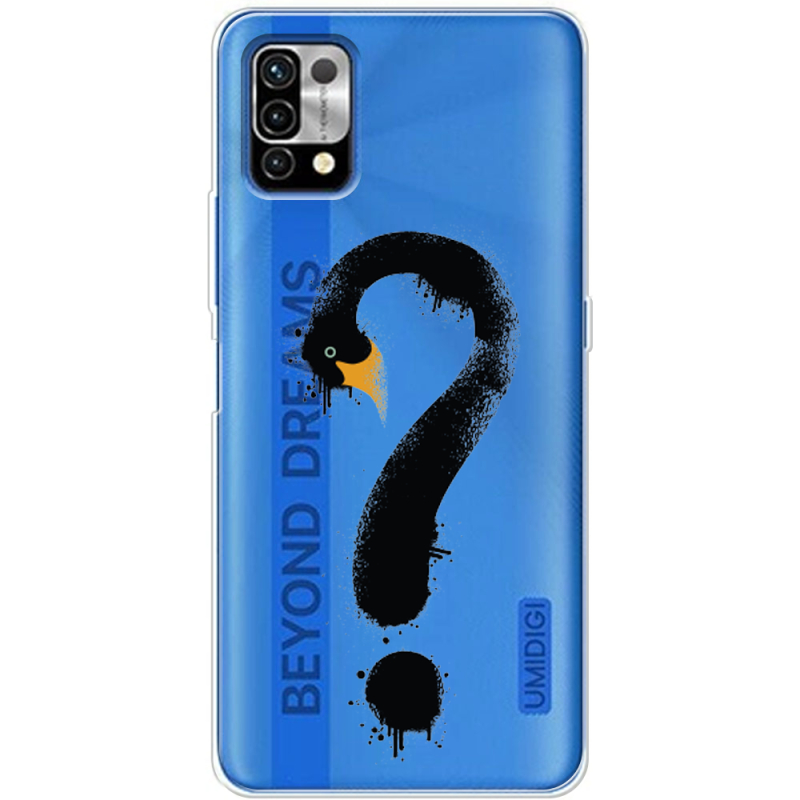 Прозрачный чехол BoxFace Umidigi Power 5 Swan question