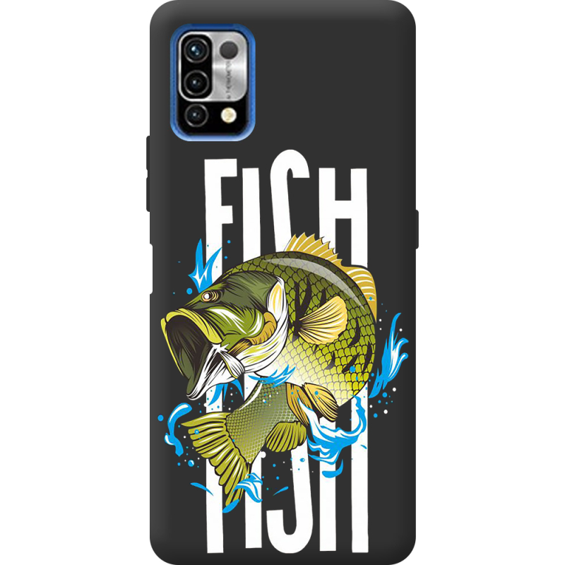 Черный чехол BoxFace Umidigi Power 5 Fish