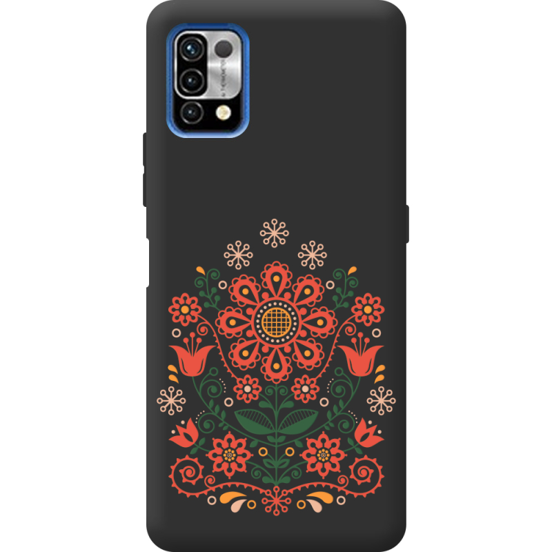 Черный чехол BoxFace Umidigi Power 5 Ukrainian Ornament