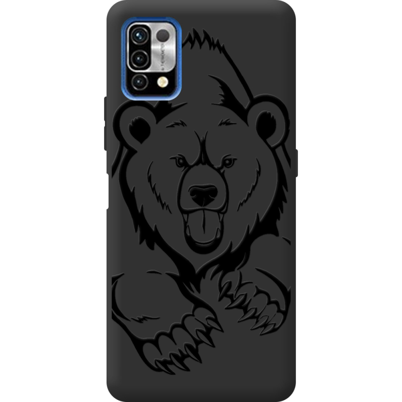 Черный чехол BoxFace Umidigi Power 5 Grizzly Bear