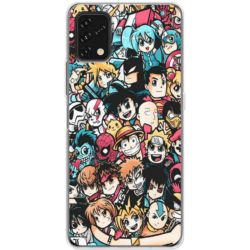 Чехол BoxFace Umidigi Power 5S Anime Stickers