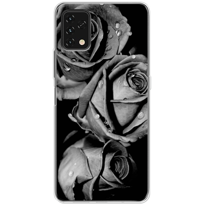 Чехол BoxFace Umidigi Power 5S Black and White Roses