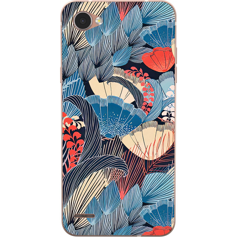 Чехол Uprint LG Q6 A / Plus LGM700 Blue Herb