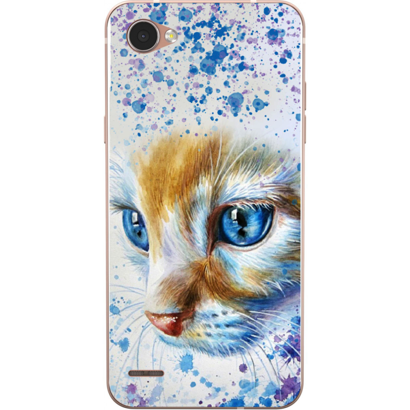 Чехол Uprint LG Q6 A / Plus LGM700 Голубоглазый Кот