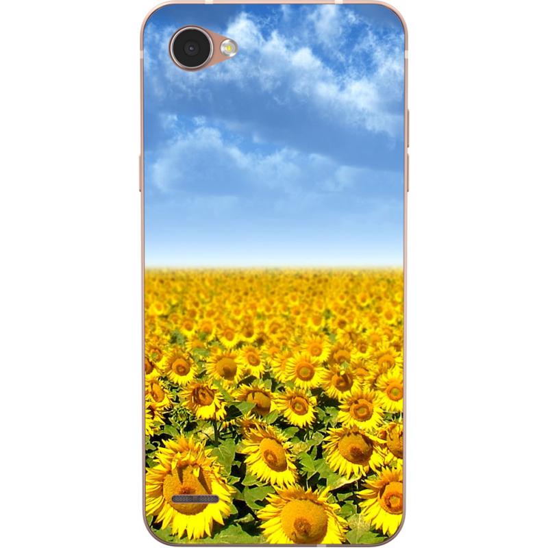 Чехол Uprint LG Q6 A / Plus LGM700 Подсолнухи