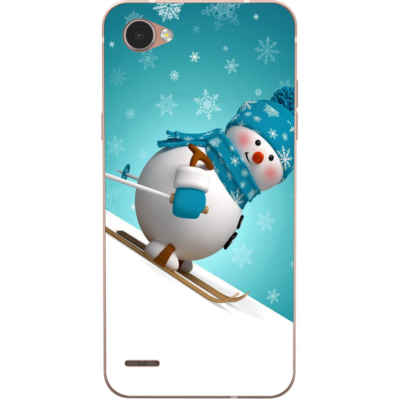 Чехол Uprint LG Q6 A / Plus LGM700 Skier Snowman