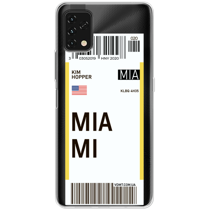 Прозрачный чехол BoxFace Umidigi Power 5S Ticket Miami