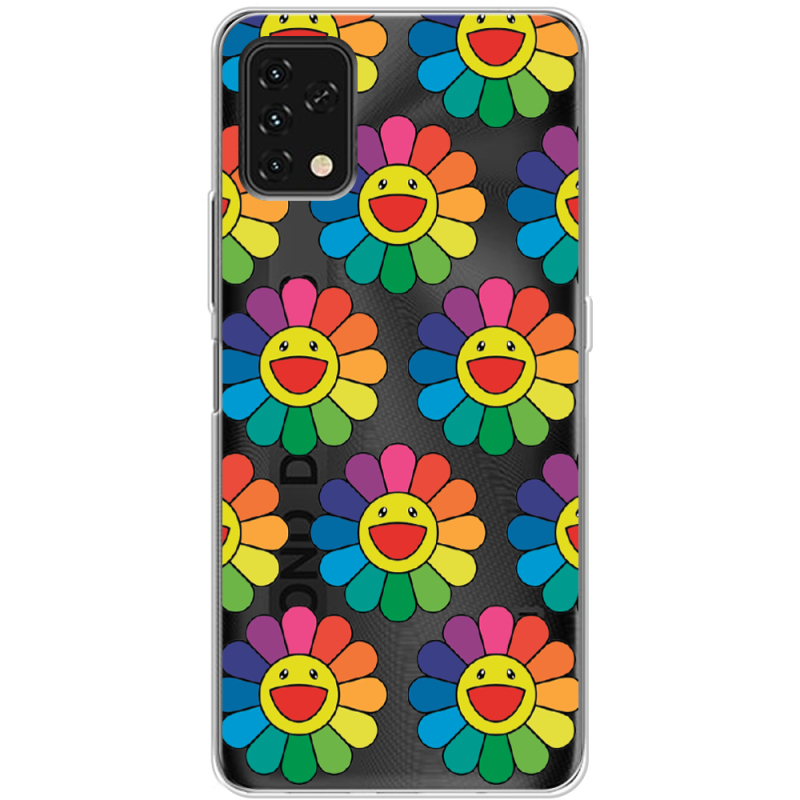 Прозрачный чехол BoxFace Umidigi Power 5S Hippie Flowers