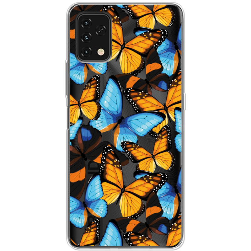 Прозрачный чехол BoxFace Umidigi Power 5S Butterfly Morpho