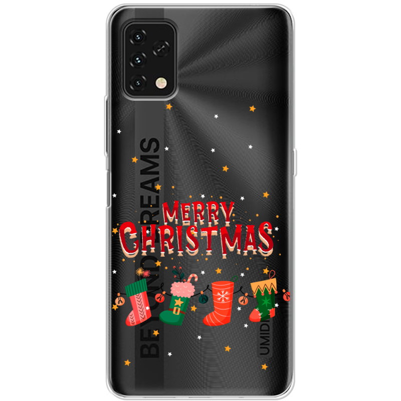 Прозрачный чехол BoxFace Umidigi Power 5S Merry Christmas