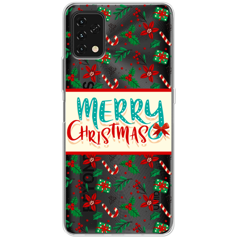 Прозрачный чехол BoxFace Umidigi Power 5S Vintage Christmas Pattern