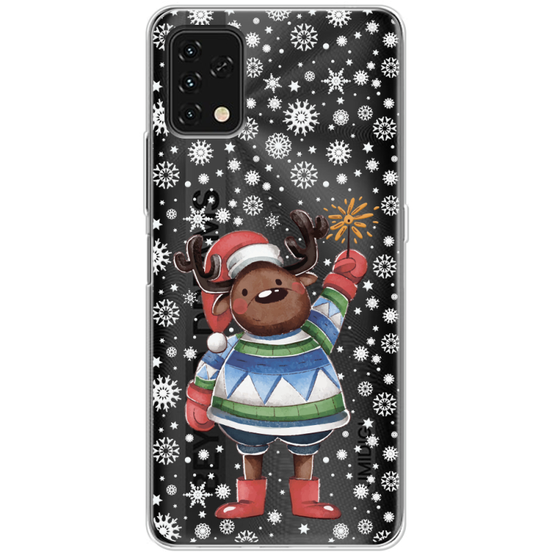 Прозрачный чехол BoxFace Umidigi Power 5S Christmas Deer with Snow