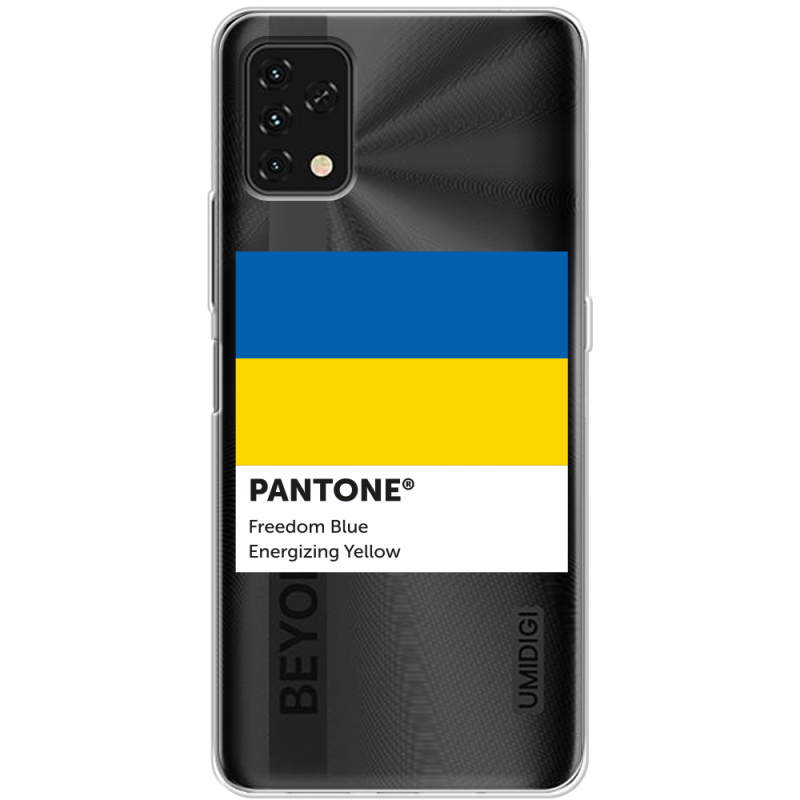 Прозрачный чехол BoxFace Umidigi Power 5S Pantone вільний синій