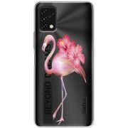 Прозрачный чехол BoxFace Umidigi Power 5S Floral Flamingo