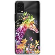 Прозрачный чехол BoxFace Umidigi Power 5S Colorful Giraffe