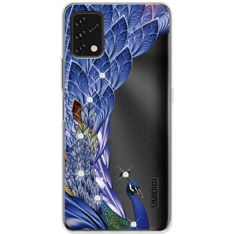 Чехол со стразами Umidigi Power 5S Peafowl