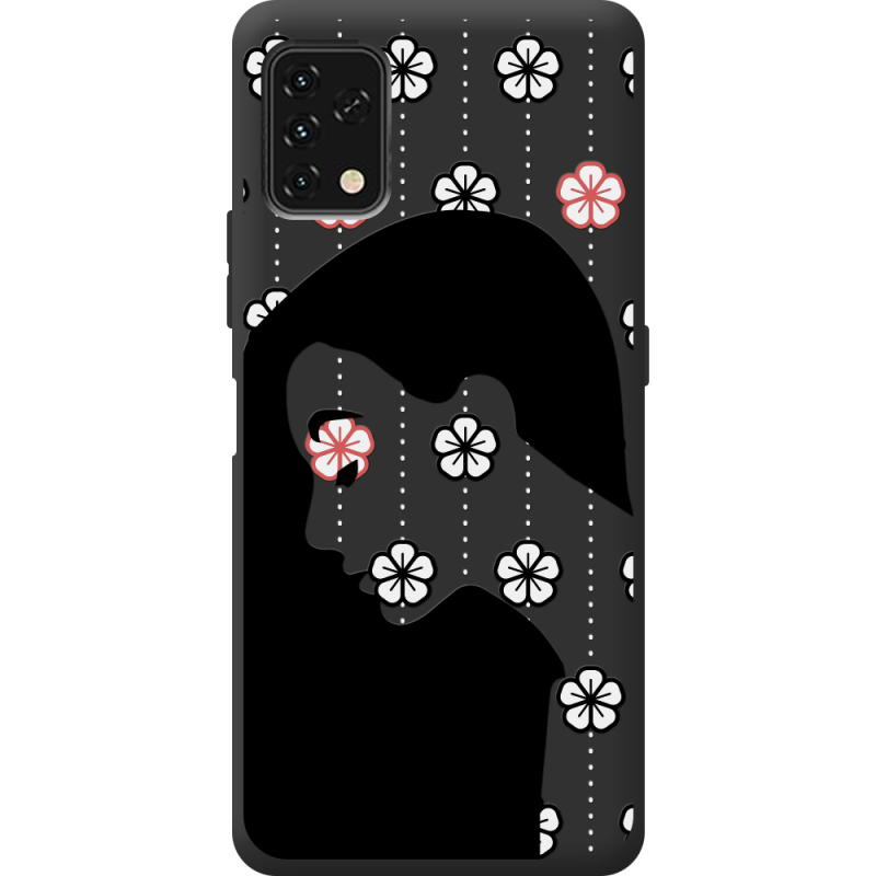 Черный чехол BoxFace Umidigi Power 5S Flower Hair