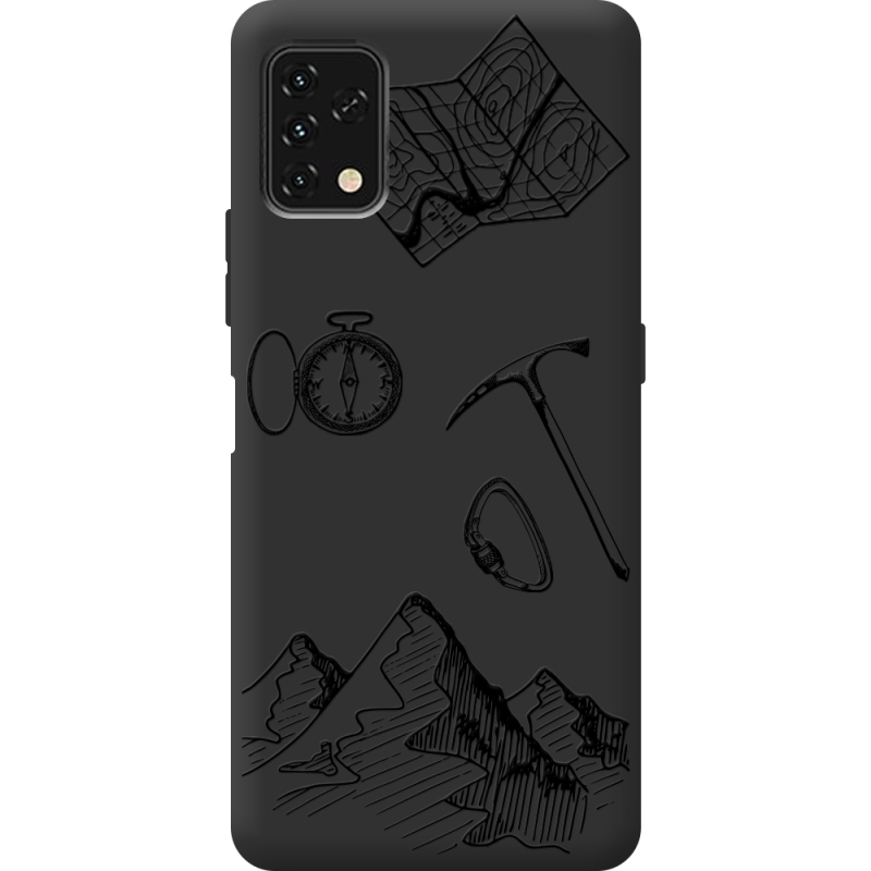 Черный чехол BoxFace Umidigi Power 5S Mountains