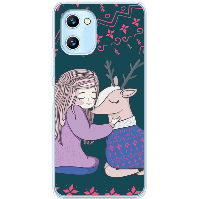 Чехол BoxFace Umidigi C1 Girl and deer