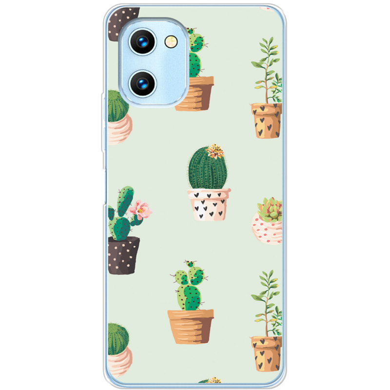 Чехол BoxFace Umidigi C1 L-green Cacti